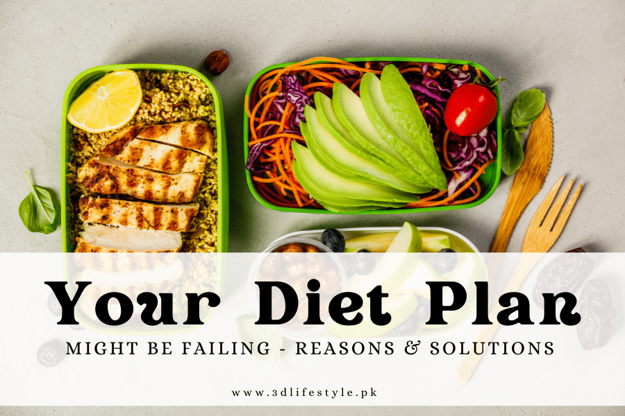 Your Diet Plan might be Failing - Reasons & Solutions 3D Lifestyle PK