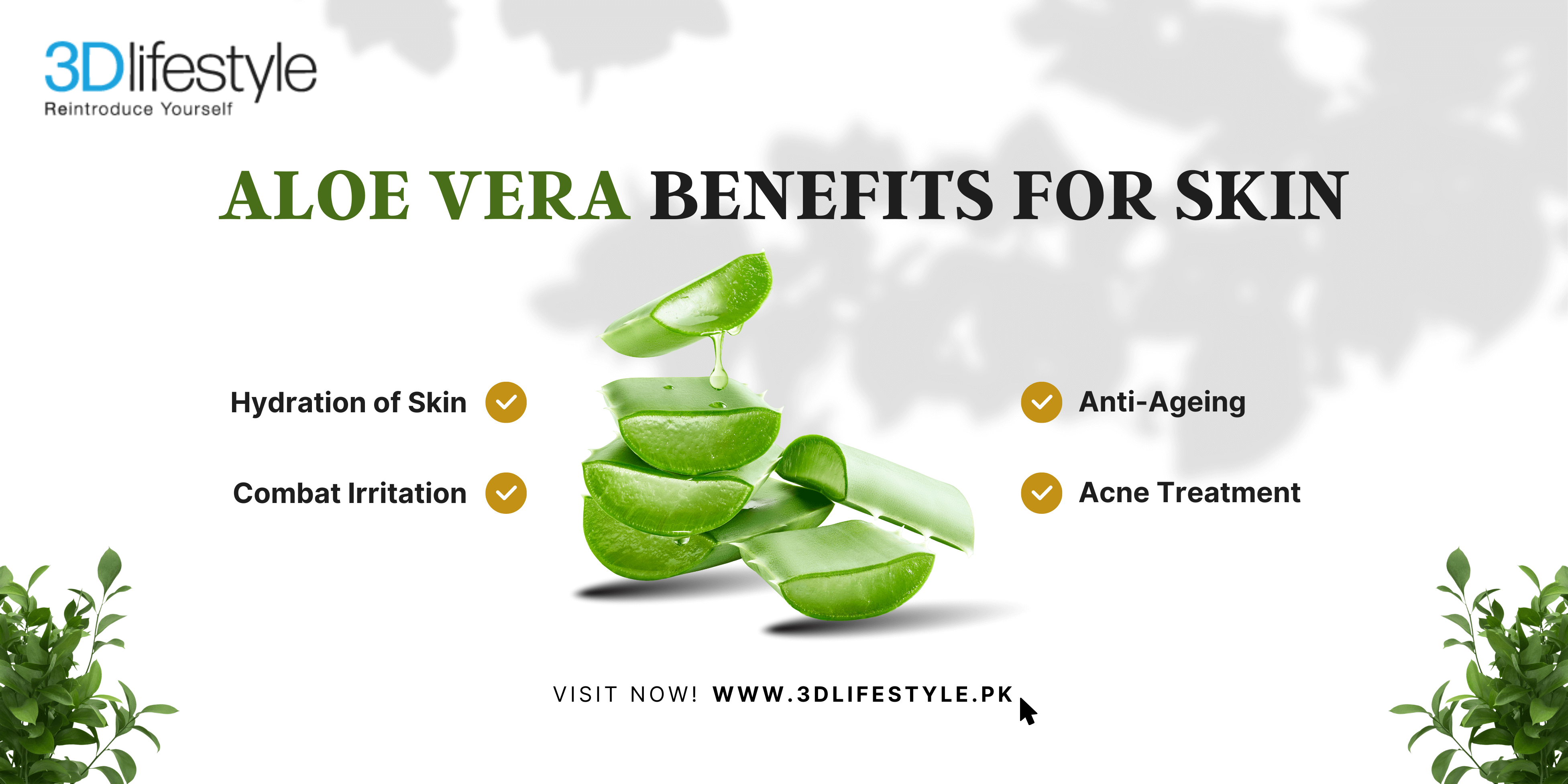 Aloe Vera for Skin | Aloe Vera Benefits for Skin - 3D Lifestyle Center