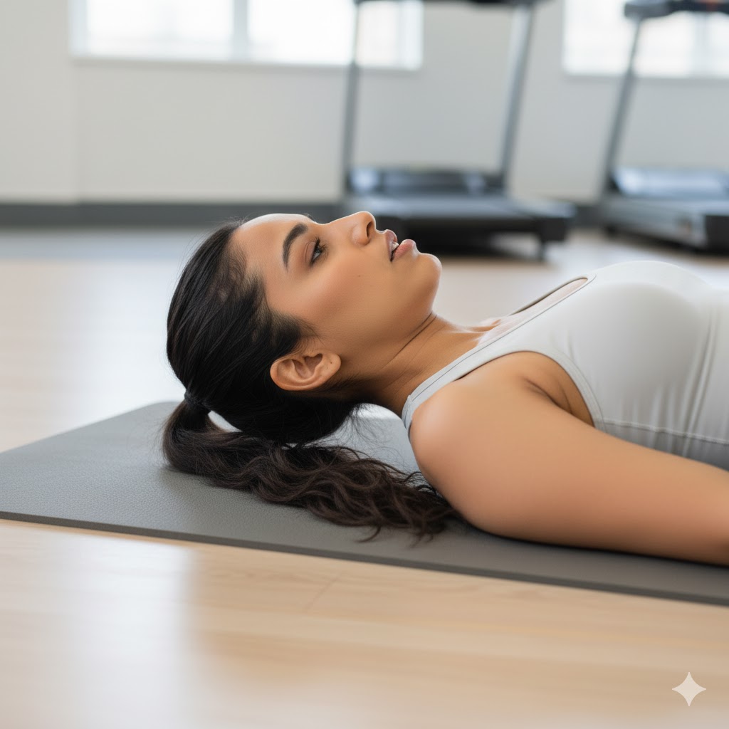 4. Neck Curl-Ups